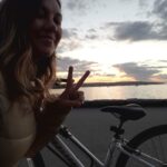bike and sunset